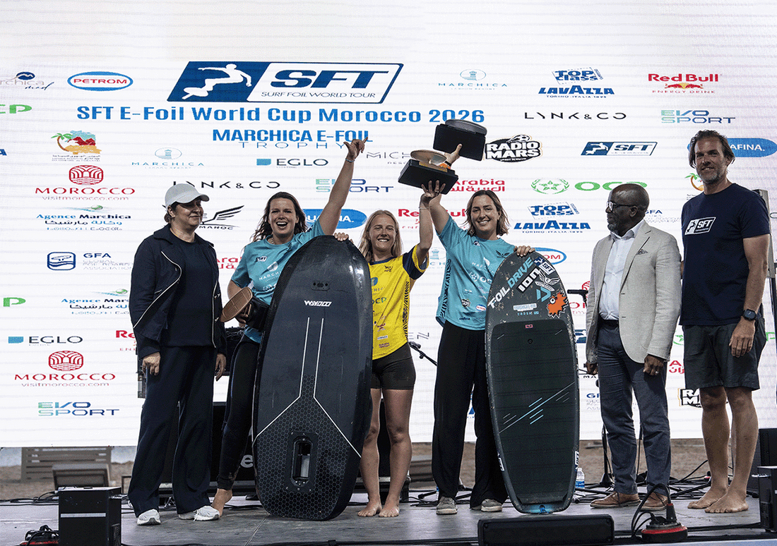 Julia Castro Wins a Podium Finish at Surf Foil World Tour Opener