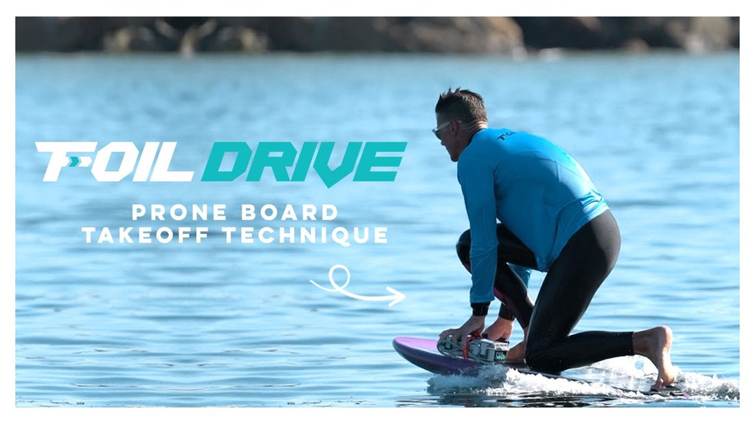 Low Volume Prone Board Takeoff Foil Assist Technique