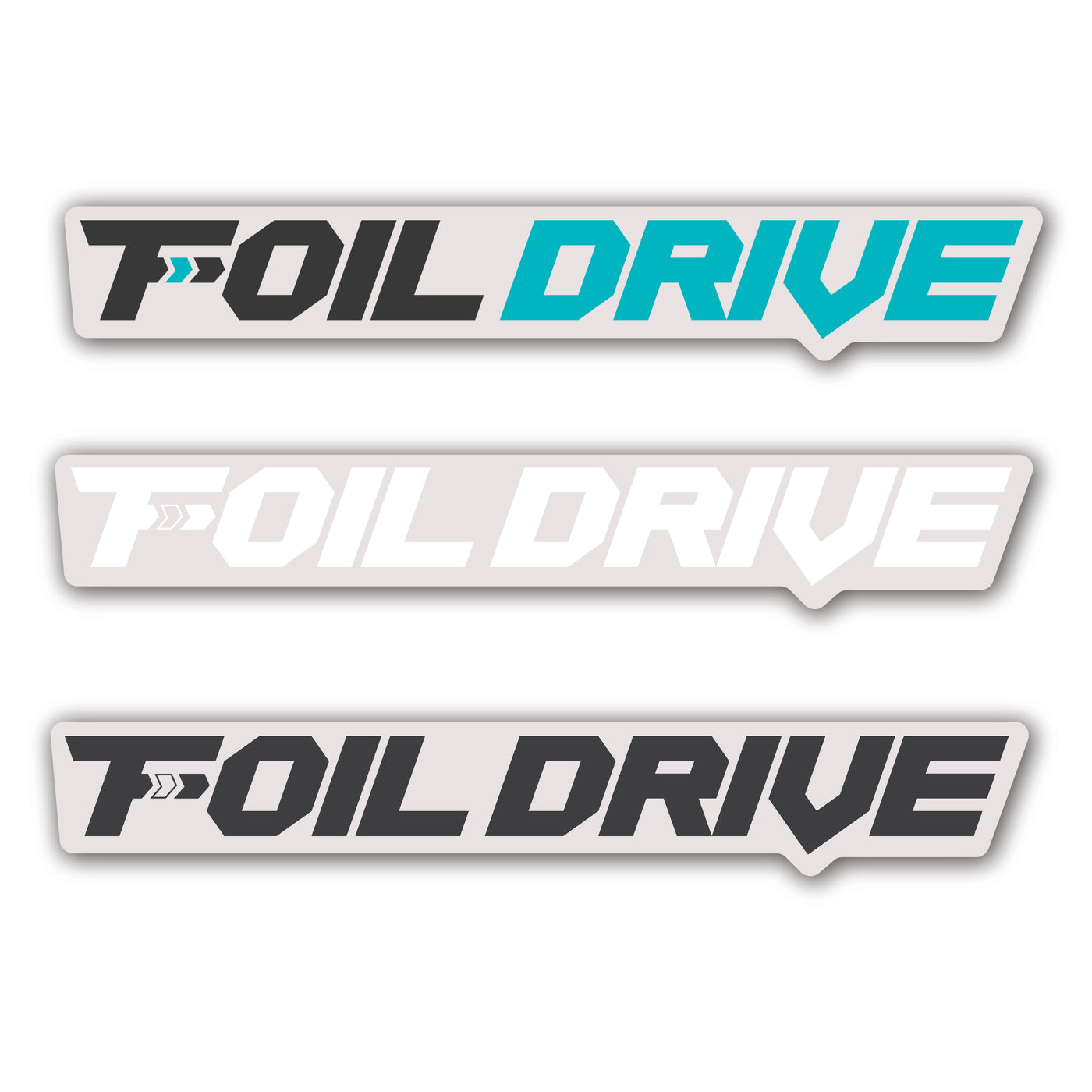 Foil Drive Medium Logo Sticker 4 Pack