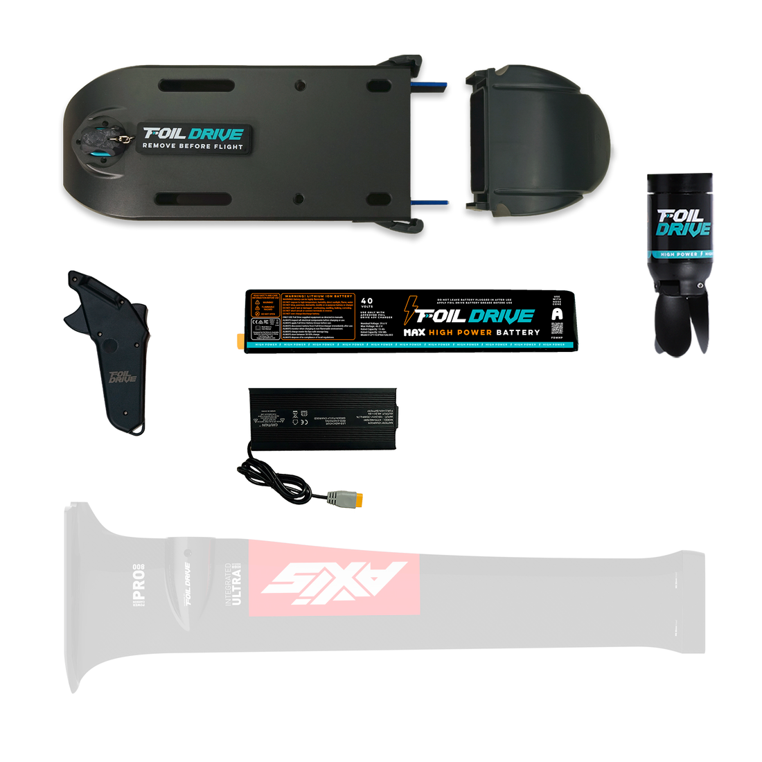 Foil Drive Assist MAX x AXIS Carbon Integrated 800 Mast Bundle